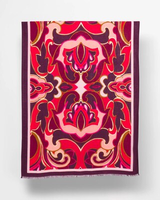 Swirl Print Scarf click to view larger image.