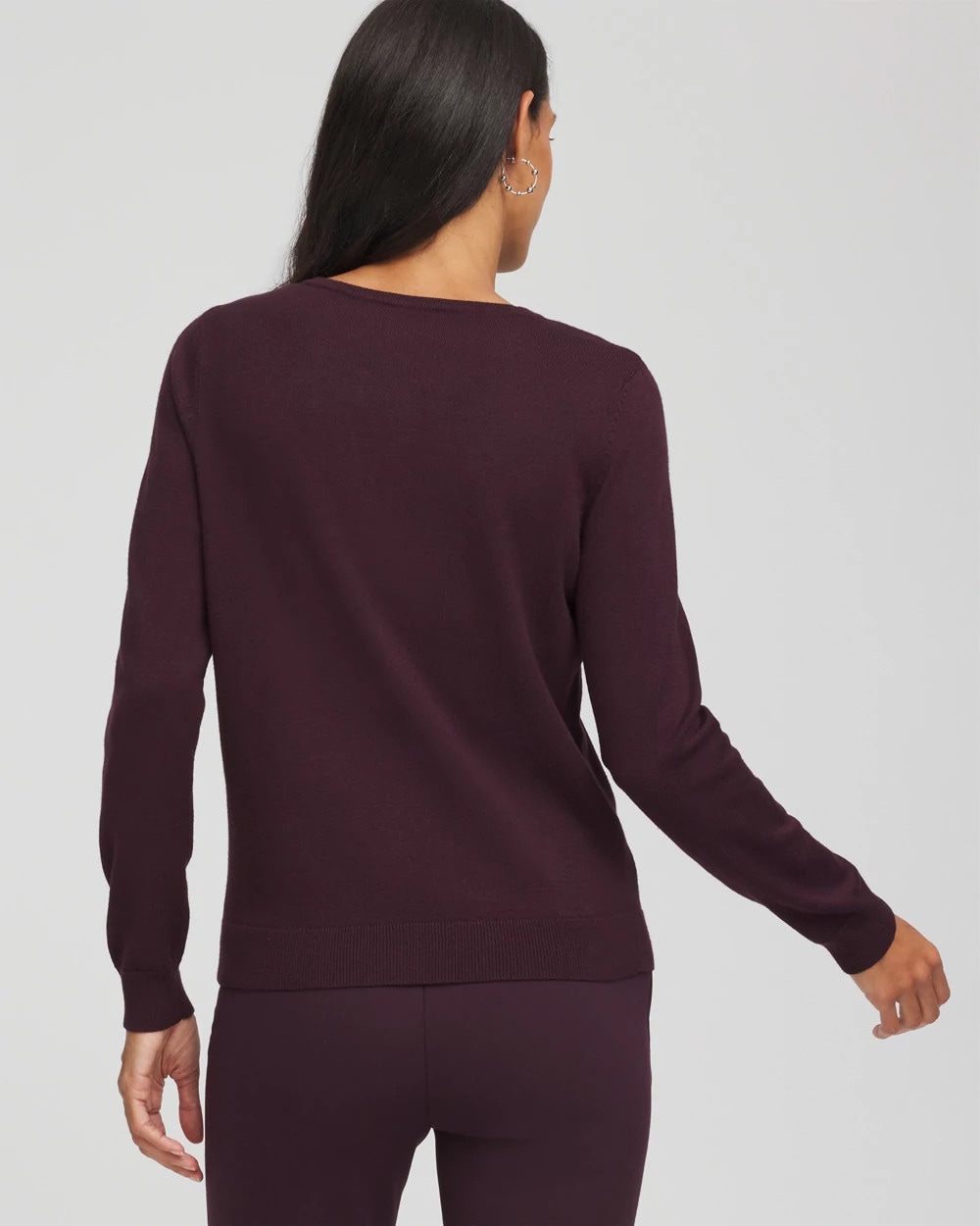 Embellished Crewneck Cardigan