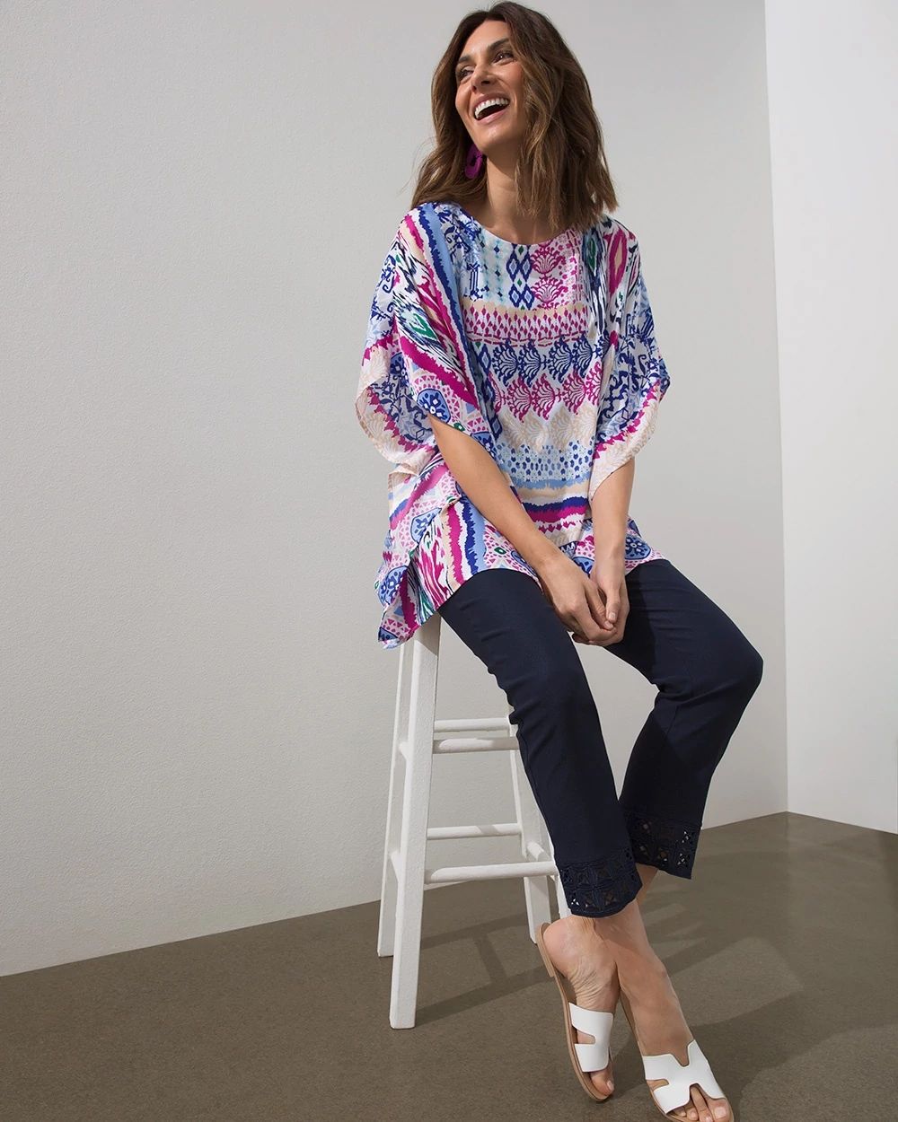 Ikat Poncho