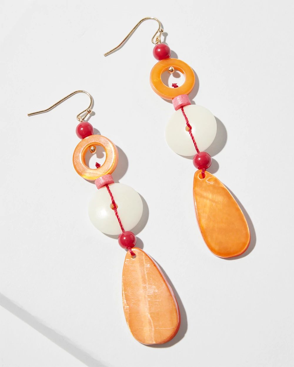 Mother of Pearl Linear Earrings