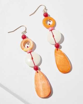 Mother of Pearl Linear Earrings