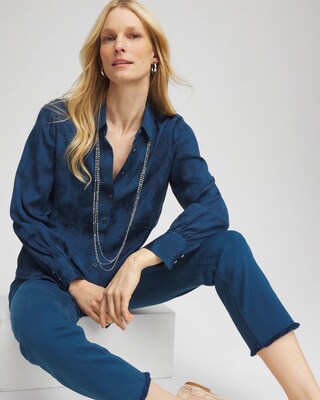 Jacquard Collared Shirt click to view larger image.