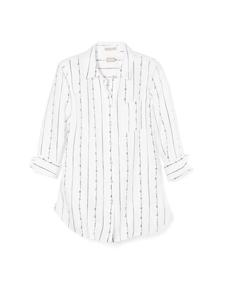 No-Iron FreshChic Linen Peace Love Chic Shirt