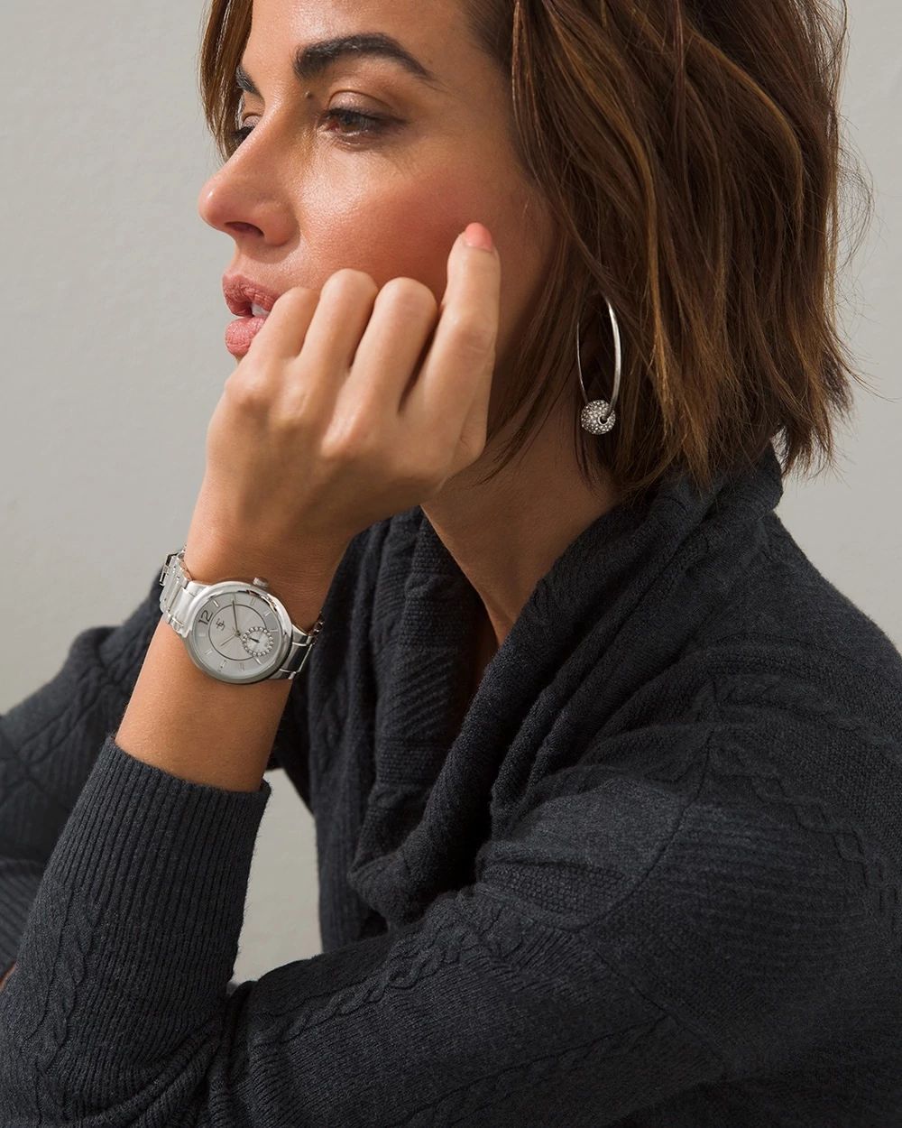Silver Tone Fashion Watch