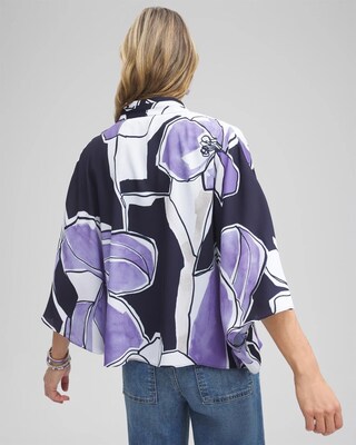 Floral Surplice Poncho click to view larger image.