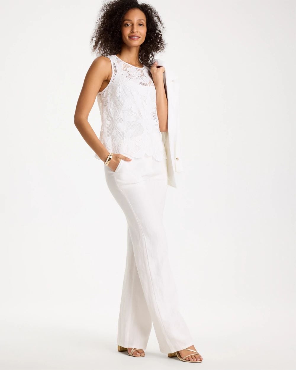 Petal Lace Applique Tank