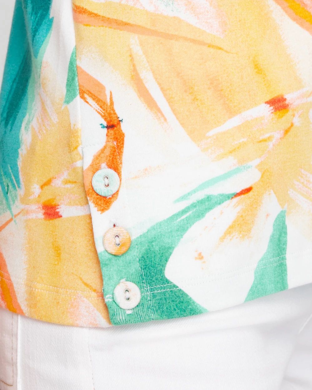 Watercolor Button Detail Tank