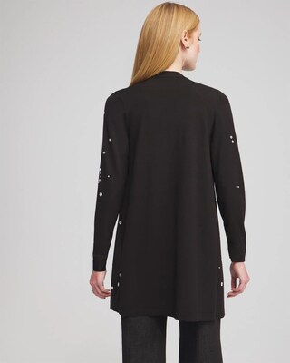 Spun Rayon Grommet Cardigan