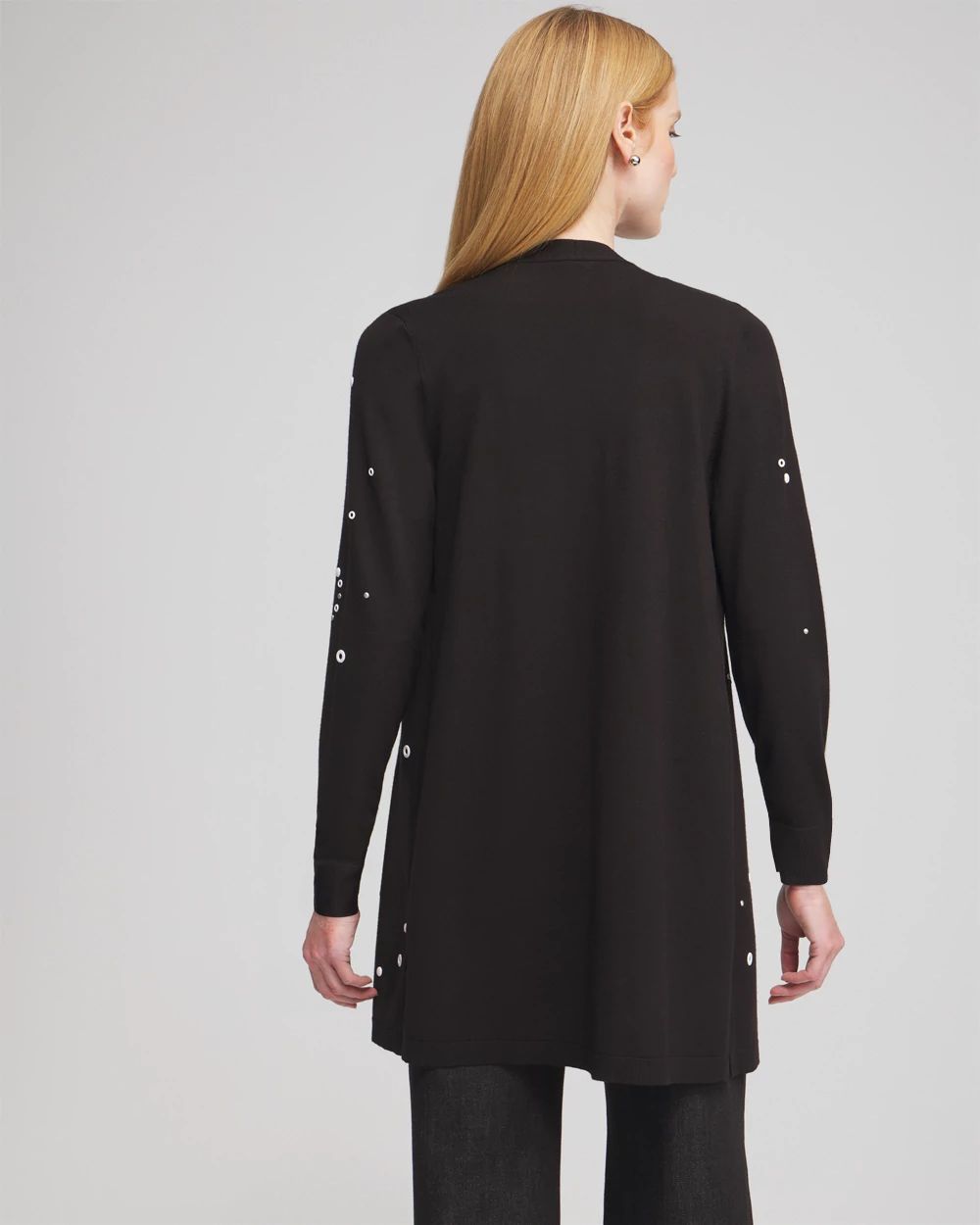 Spun Rayon Grommet Cardigan