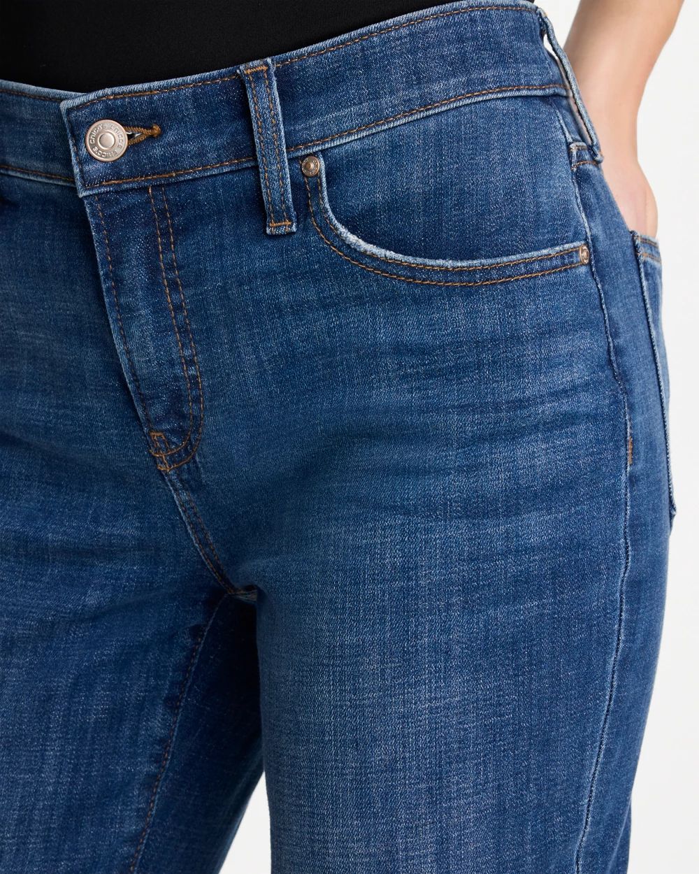 Girlfriend Slim Full-Length Jeans click to view larger image.