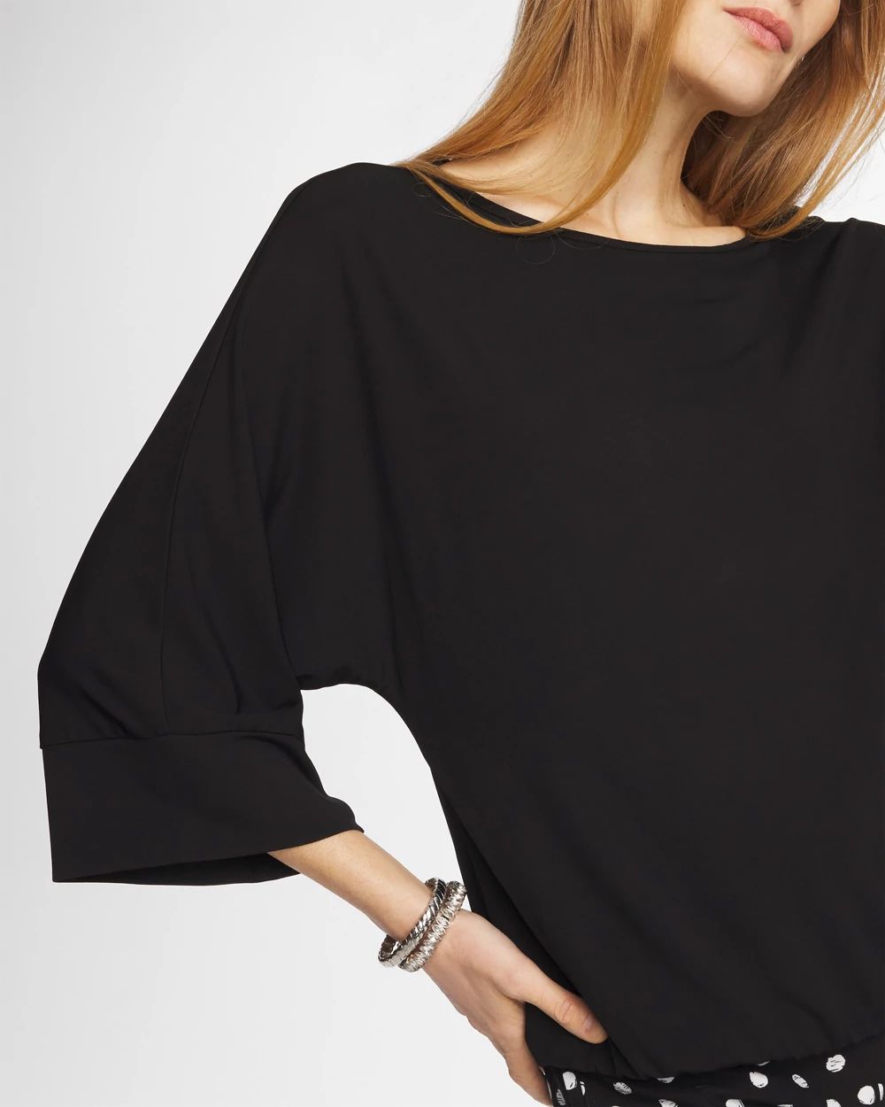 Matte Jersey Bubble Hem Top click to view larger image.