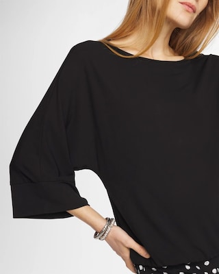 Matte Jersey Bubble Hem Top click to view larger image.