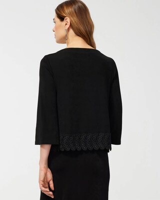 Travelers Lace Hem 3/4 Sleeve Top
