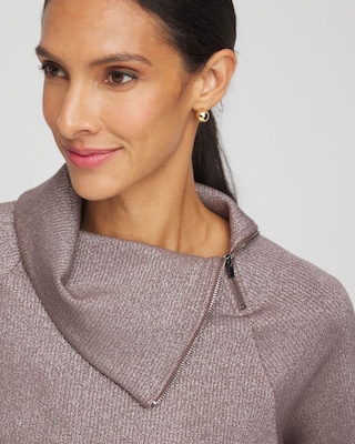 Zenergy® Sparkle Scuba Popover Top click to view larger image.