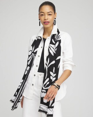 Silk Blend Oblong Scarf