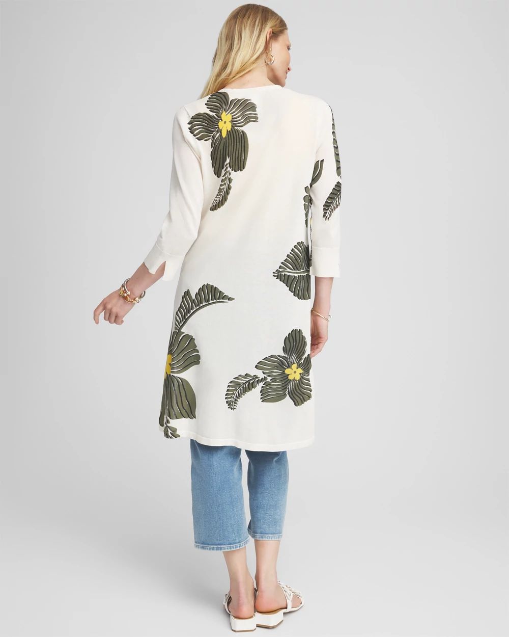 Summer Romance Botanical Maxi Cardigan