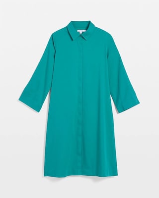 No Iron™ Shirt Dress click to view larger image.