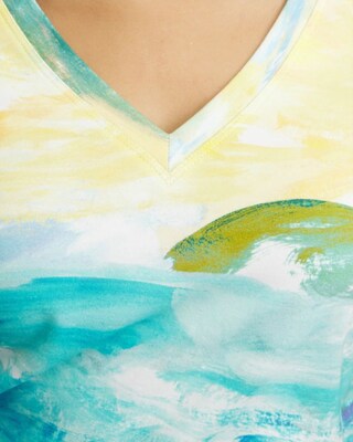 Watercolor V-neck Perfect Tee