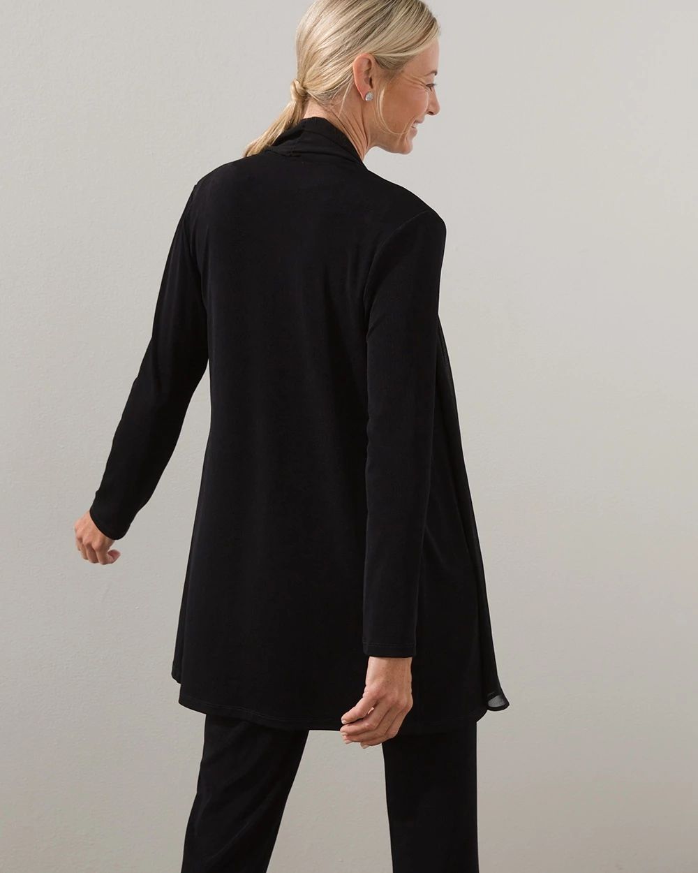 Travelers Chiffon Trim Cardigan