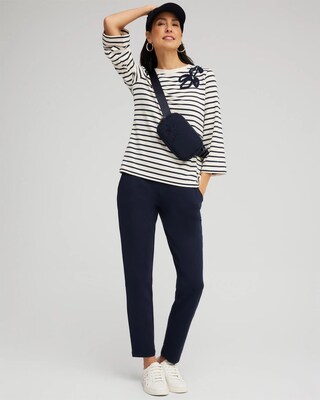 Zenergy® Soutache Stripe Pullover