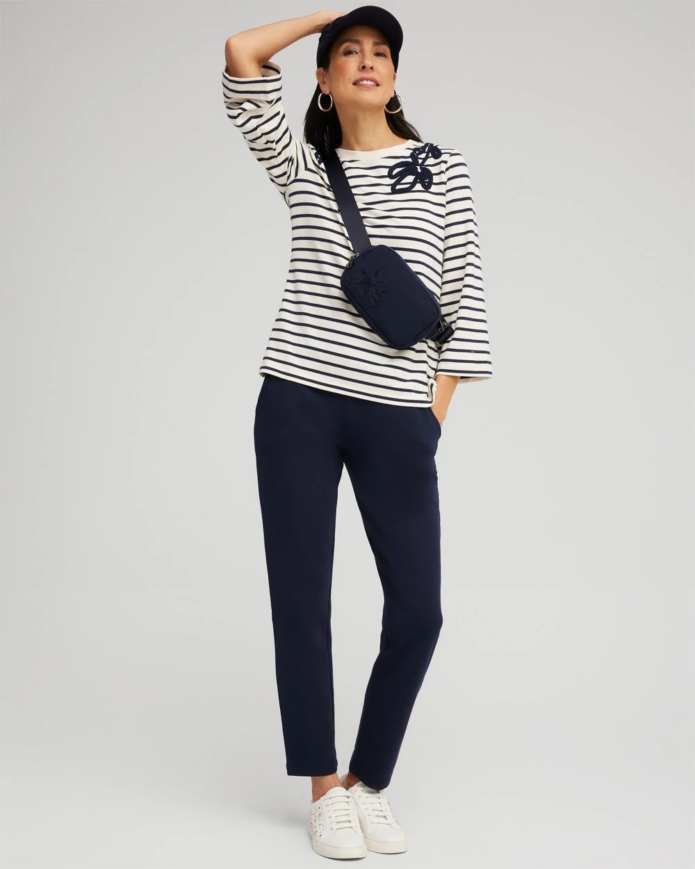 Zenergy® Soutache Stripe Pullover