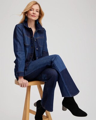 Laser Patch Denim Jacket