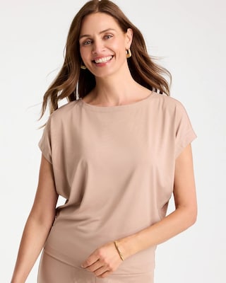 Travelers™ Palm Embossed Knit Top