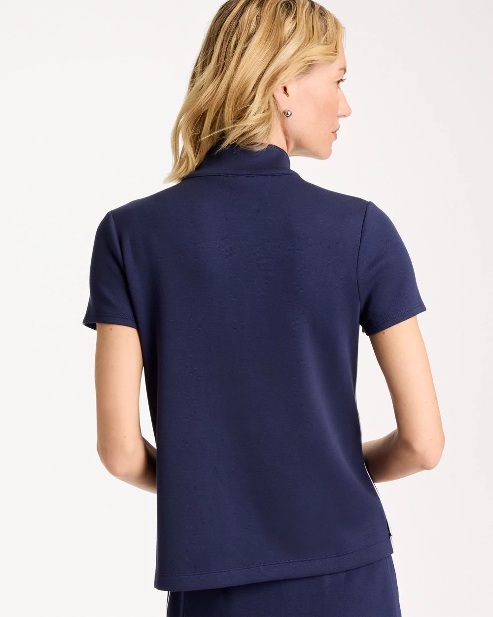 Zenergy® Soft Pique Piped Pullover