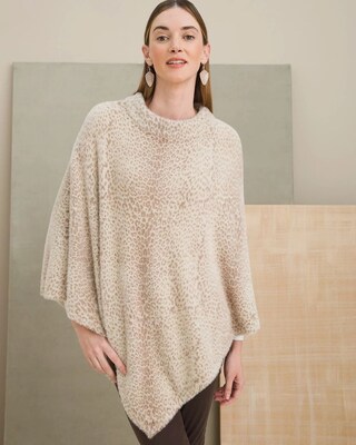 Leopard-Print Poncho
