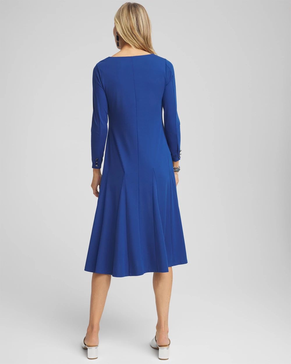 Ponte A-line Midi Dress