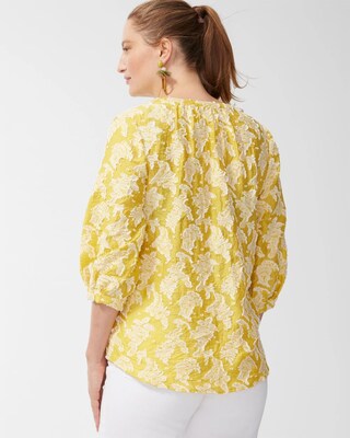 3D Jacquard Clip Dot Top