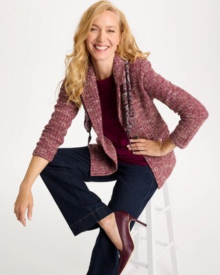 Tweed Sweater Blazer click to view larger image.