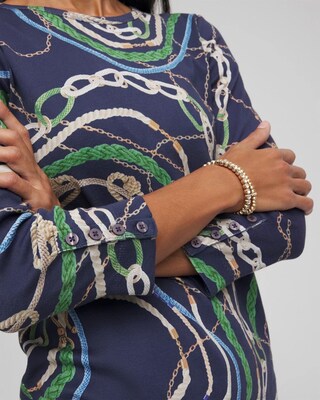 Status Pima Button Sleeve Tee click to view larger image.