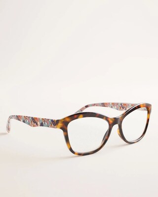 Peepers Focus Faux-Tortoiseshell Brushwork Reading Glasses