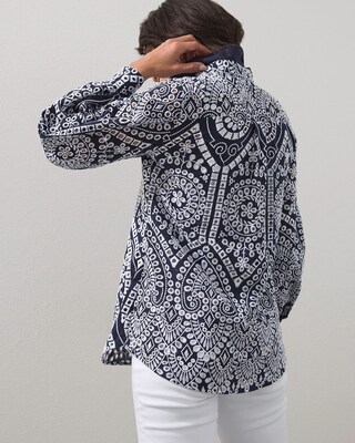 Eyelet Billow Sleeve Shirt