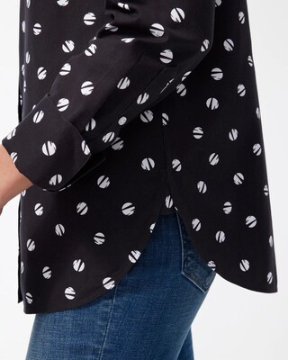 No Iron Stretch Space Dot Shirt