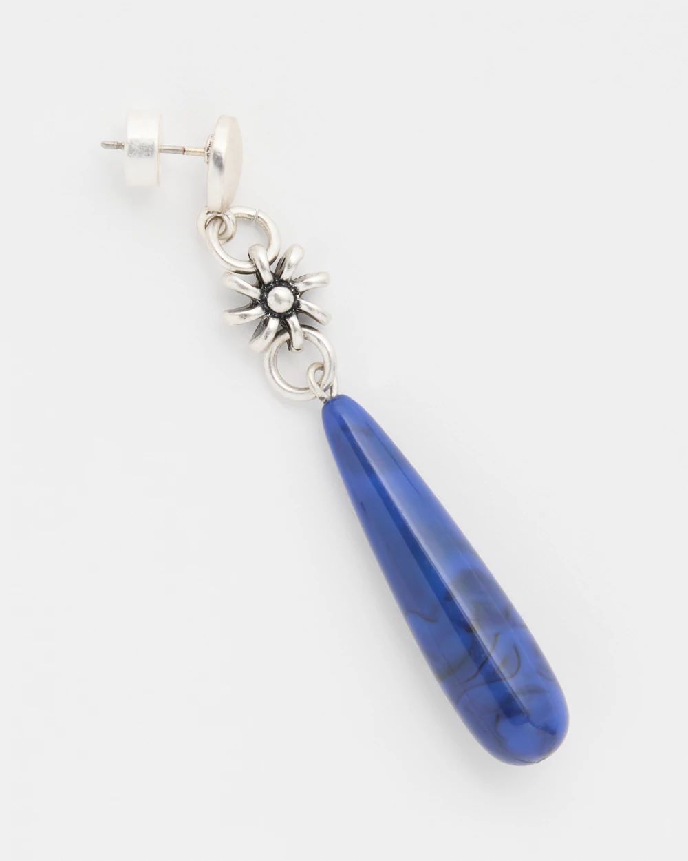 Mixed Metal Linear Drop Earrings click to view larger image.