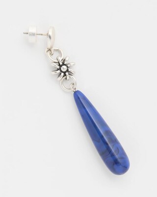 Mixed Metal Linear Drop Earrings click to view larger image.