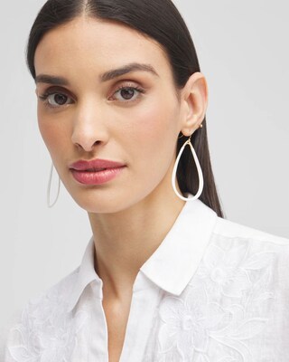 No Droop™ White Hoops