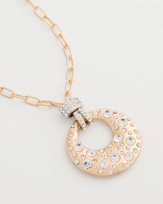 Daily Diamonds Collection Open Pendant Necklace click to view larger image.