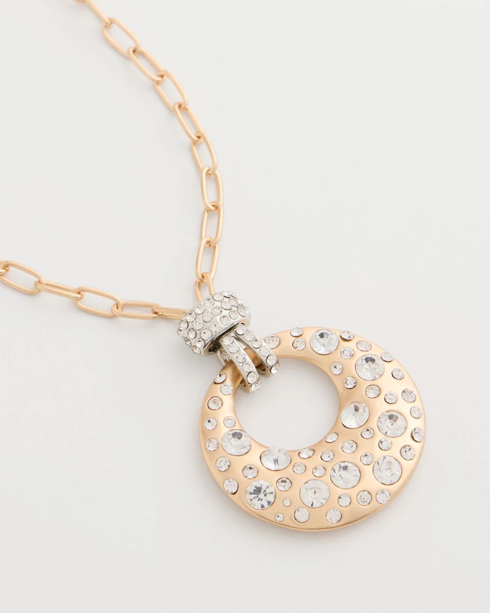 Daily Diamonds Collection Open Pendant Necklace click to view larger image.