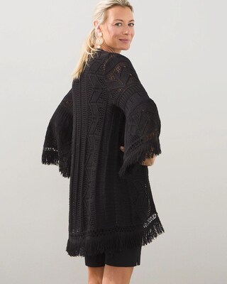 Fringe Stitched Cardigan