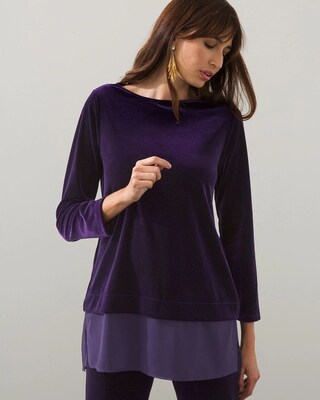 Travelers Collection Velvet Tunic