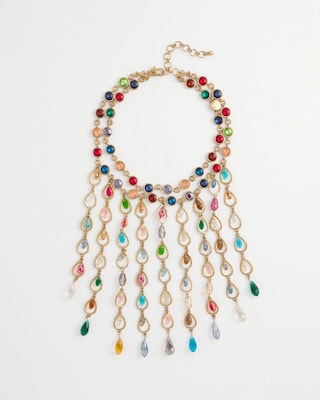 Chico’s Originals Iridescent Cascading Necklace