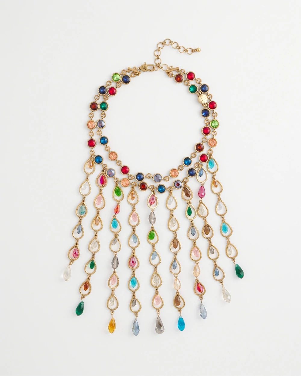 Chico’s Originals Iridescent Cascading Necklace