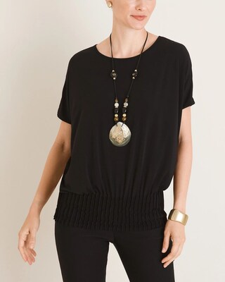 Pleated-Hem Top