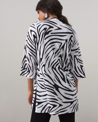 Travelers Collection Zebra Cardigan