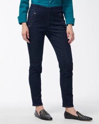 Juliet Pull-On Slim Ankle Jeans