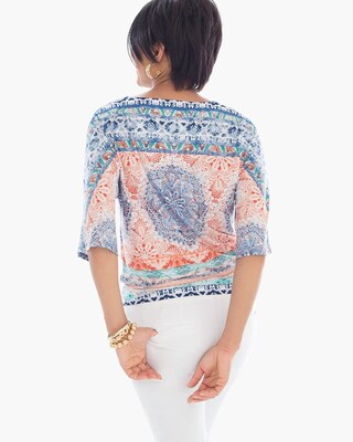 Tie-Front Tribal Crochet Top