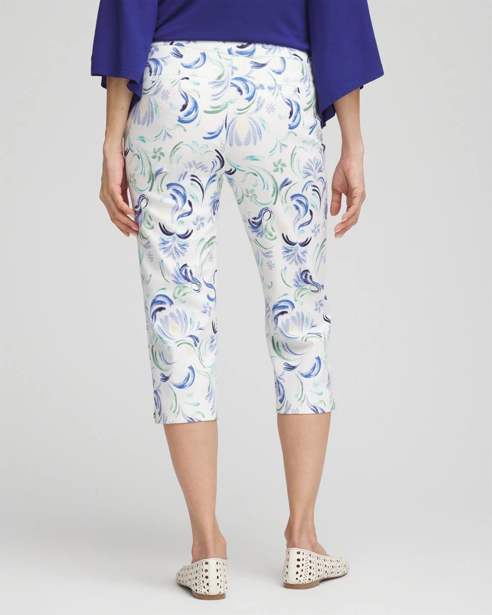 Brigitte™ Slub Capri Pants click to view larger image.
